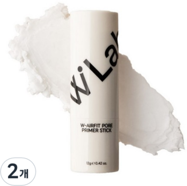 더블유랩 더블유 에어핏 포어 프라이머 스틱(모공/유분제거), 무색, 2개