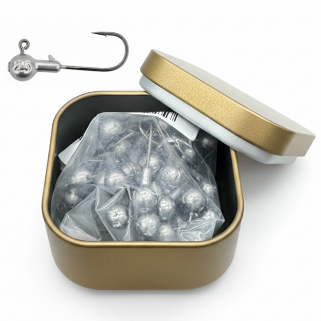 루어 낚시 지그헤드 4배 강화형, 1세트, 50개입