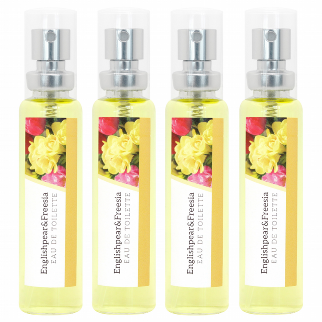 더허브샵 미니 향수 잉글리쉬페어 앤 프리지아 오 드 뚜왈렛 4개입, 18ml, 4개