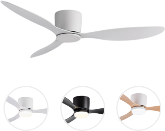 플러스킬 천장 거실 실링팬 천장형선풍기 미니 대형 천정 선풍기, 화이트