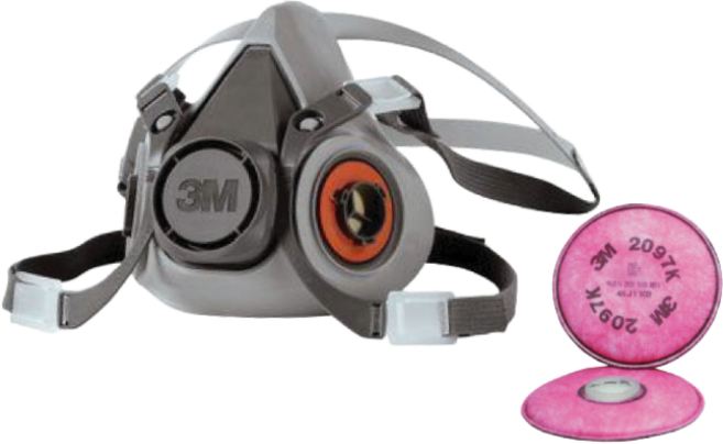 3M 정품 인증 방독면 풀셋트 - 용접 그라인딩 금속작업용 특급방진 구성, 1세트