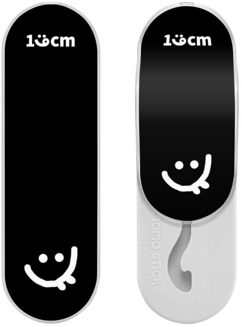 (168CM X 모모스틱) 플랫스틱 휴대폰 핑거 그립 스마트링 폰거치대 올리 얼굴, 1개