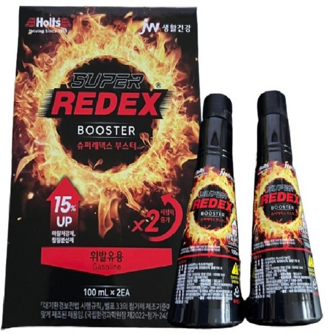 JW중외산업 레덱스 프리미엄 옥탄부스터 100ML 12개 엔진첨가제 연료첨가제, 가솔린/휘발유