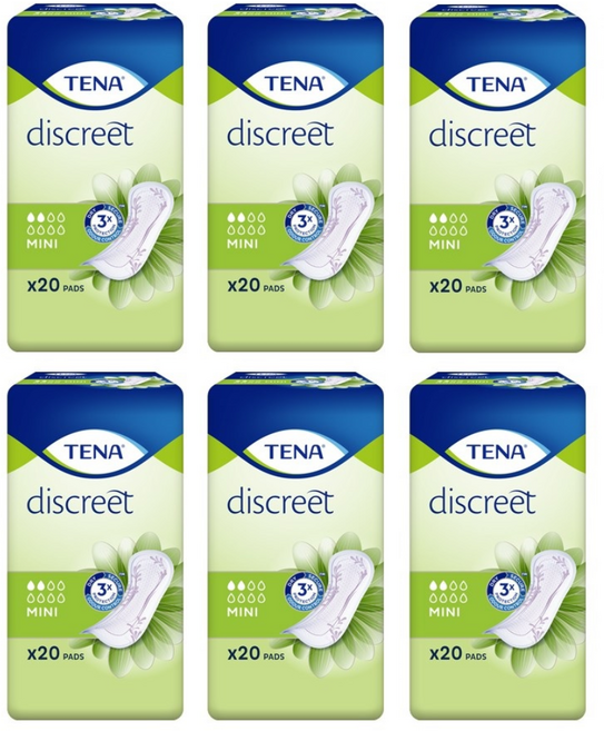 테나 레이디 요실금 패드 미니, 20개입, 6개