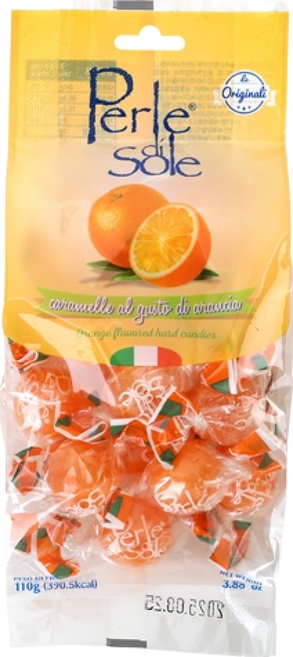 페를레디솔레 오렌지 사탕, 110g, 1개