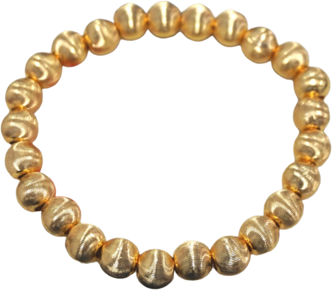 10돈 염주팔찌 24k두께도금 라이브골드 커플팔찌 금팔찌 도금팔찌