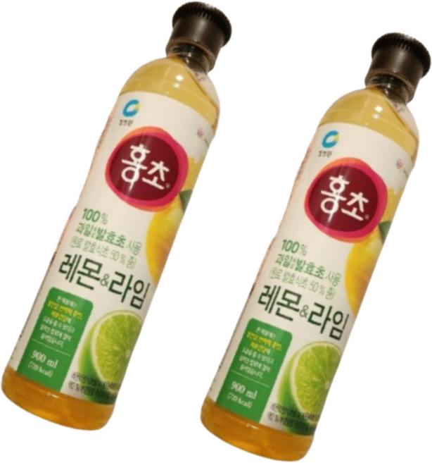 홍초 레몬&라임 음용식초, 900ml, 2개
