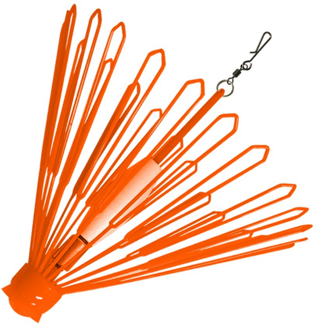 카쿠쯔리 프리미엄 백발백중 찌회수기 초 장타 장거리 찌건지기, 오렌지, 1개