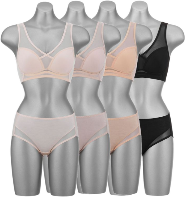 오렐리안 인견크레오라 엑스크로스핏 에어쿨 브라팬티 4세트