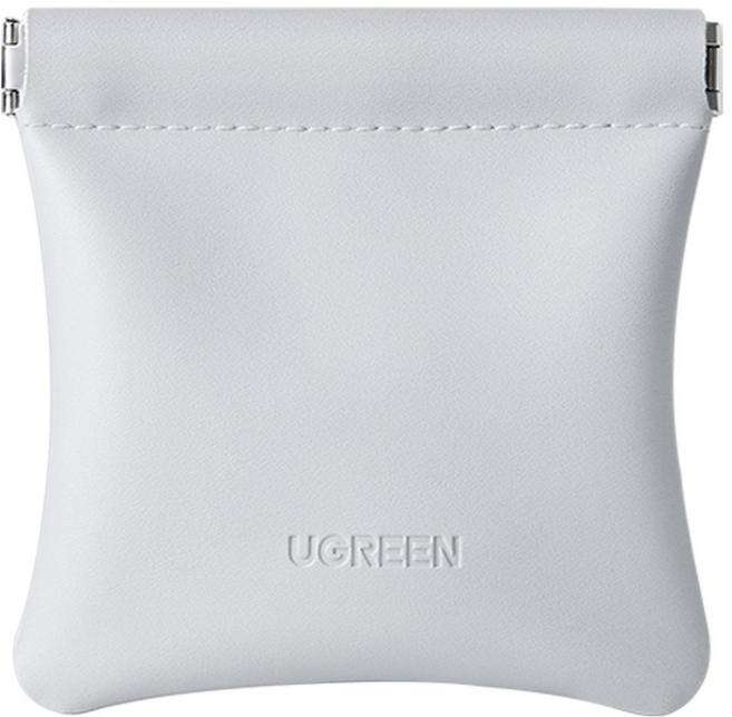 유그린 마그네틱 미니 파우치 스토리지백 이어폰 케이블 TWS 이어버드 수납, 1개, 화이트, LP918
