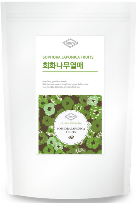 라돌체비타 회화나무열매 삼각티백, 1.2g, 1개, 100개입