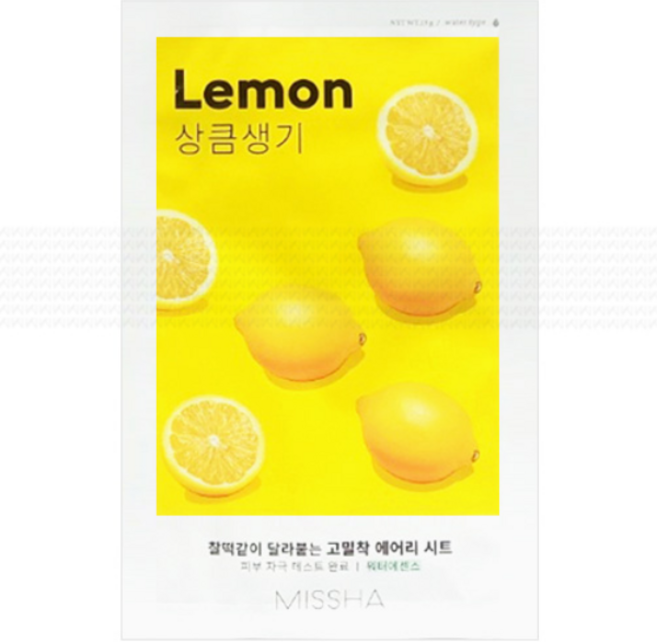 미샤 에어리 밀착 시트마스크 레몬, 1개입, 1개