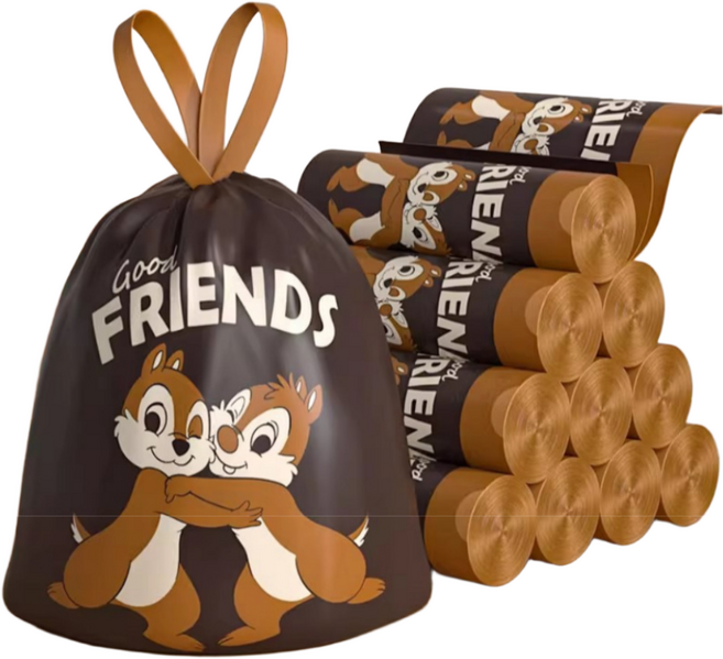 [당일출고] 두꺼운 손잡이 끈 쓰레기봉투 다용도 120매 음식물 차량용 쓰레기 봉투 프랜즈, 120개, 10L