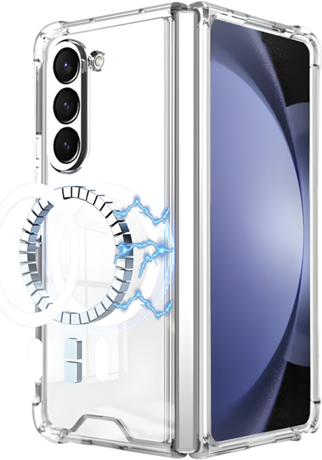 [초자력] Z폴드 맥세이프 투명 범퍼 케이스 2배자력 2600G