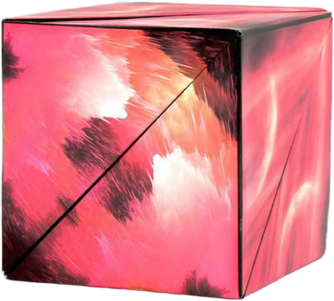 다올인 우주큐브 3D 입체 마그네틱 자석큐브, 플레어 레드, 1개