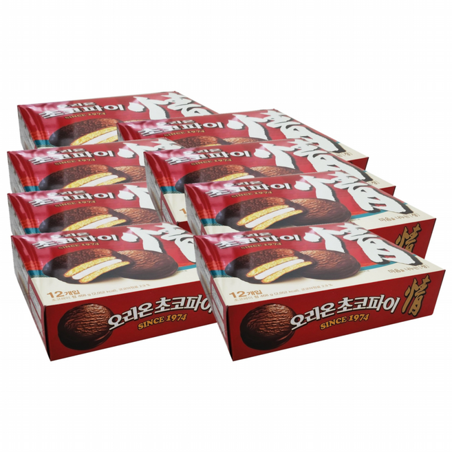 원하프4000초코파이(12입)x8개(박스)/오리온총알배송, 420g, 8개