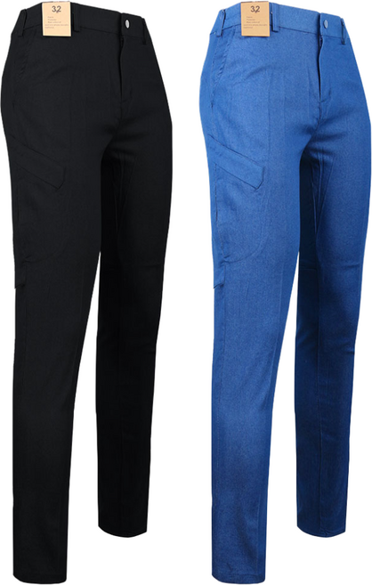 여름_로베르또B작업청바지 남성 등산복 남자 바지 작업복 스판 데님 빅사이즈 아웃도어