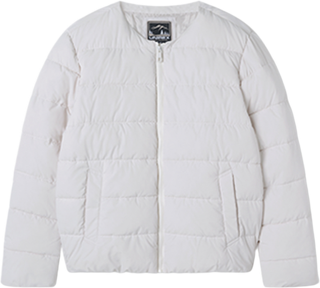 남녀공용 웰론 보온 겨울 재킷 긴팔 U넥점퍼 베이직 tnt082