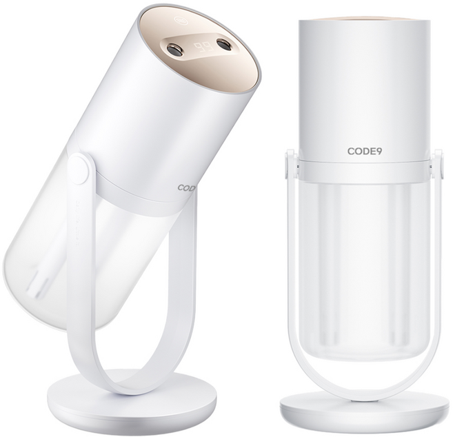 코드나인 무선 듀얼 스윙 가습기, CN23082, 흰색