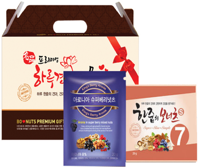 하루한줌견과 50봉 견과류선물세트 하루견과 명절선물세트, 1세트