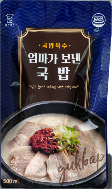대건명가 부산 돼지국밥 (630g) 육수 고기 양념장, 630g, 6세트