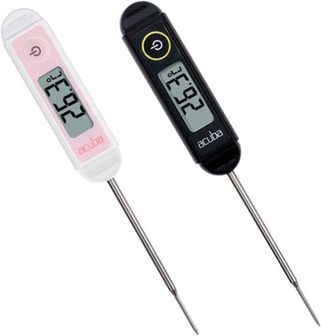 아쿠바 미니미 방수 탐침온도계 CS-102 식품용 디지털 탐침센서 조리용온도계 블랙, 1개