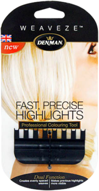 [Denman] 브리치 브러쉬 WEAVEZE Professional Colouring Tool, 1개, 블랙