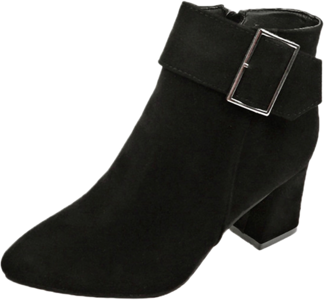 Z3JC 베이직 지퍼 스웨이드 앵클부츠 6.5cm