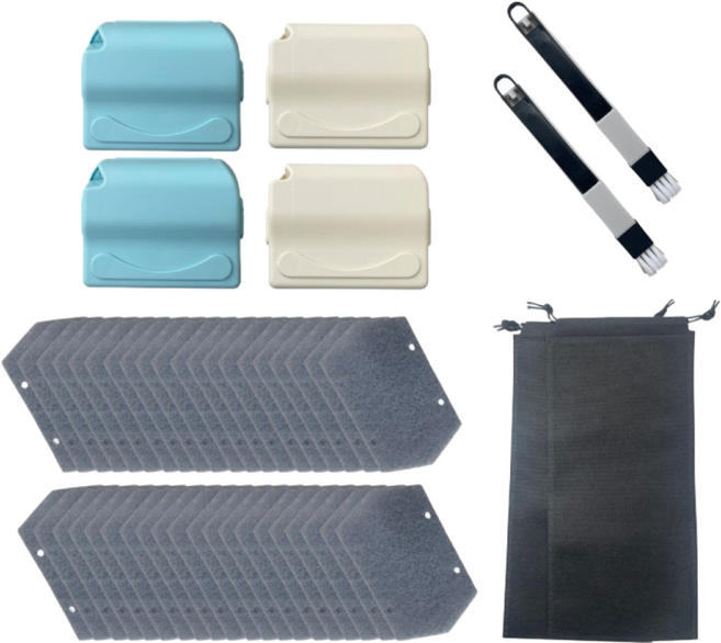 우디젠트 창문틀 청소도구 세트 창문틈 브러쉬 청소용품 틈새 샷시 모서리 창틀 샷시, 패키지, 1개