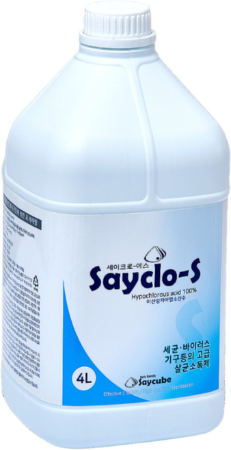 세이크로 에스 식품용 살균제 / 기구등의 살균소독제 / 음식점 대용량 살균소독제 / 식중독 예방 / 위생등급평가 업소용 살균제 4L 1개