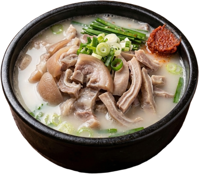 [국룰회관] 당일도축 돼지국밥 (200g) 국내산 머릿고기 사용, 4개, 200g
