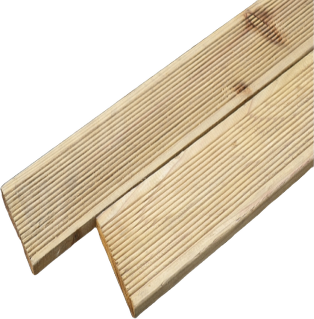 방부목 데크 95mm x 15mm x 1800mm 야외데크 테라스 1세트 (5개) 무료재단, 15개