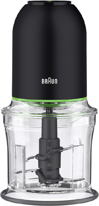BRAUN 스테인레스 4중날 얼음분쇄 다지기 쵸퍼, CH3011BK