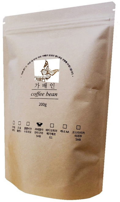 고급 가배인 과테말라 안티구아 SHB 맛있는 커피 원두, 200g, 홀빈(분쇄안함), 1개