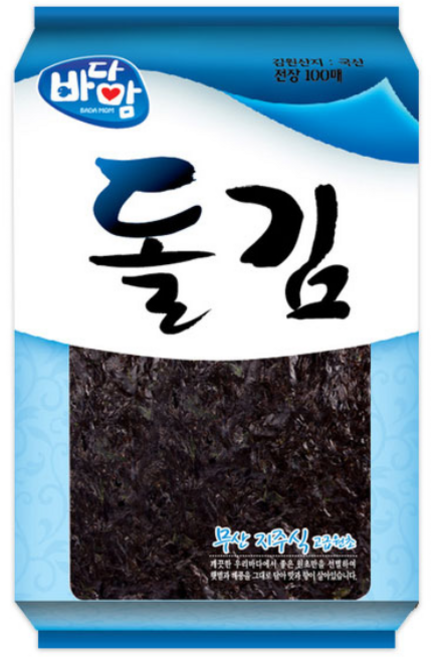 바다맘 돌김 100p, 220g, 1개