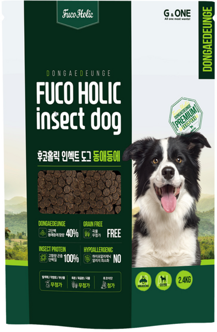 후코홀릭 전연령 도그 동애등에 소프트사료, 곤충, 2.4kg, 1개