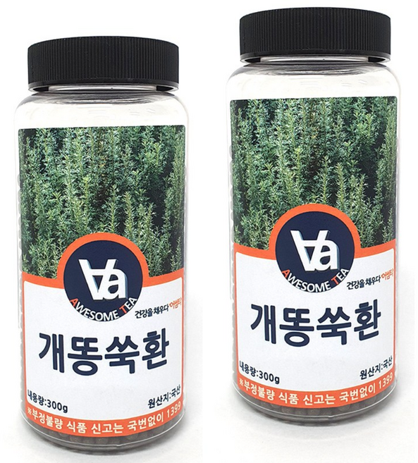 어썸티 국산 개똥쑥환, 2개, 300g