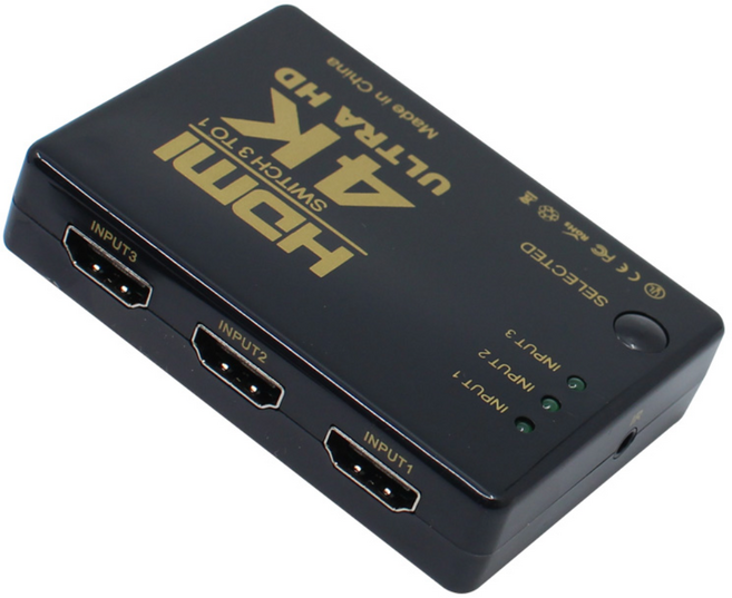 넥시 3대1 HDMI 스위치, NX-HD0301SW, 1개