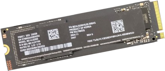 삼성전자 PM9C1 PCle4.0 NVMe M.2 SSD 256GB (벌크), MZ-VL82560[PM9C1] × 256GB
