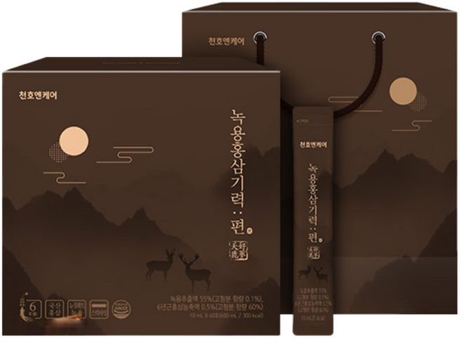 천호엔케어 녹용홍삼기력 편, 600ml, 1개