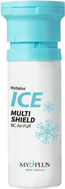 마이디플러스 아이스 멀티 실드 비씨 에어 퍼프 선블록 SPF50+ PA+++, 100ml, 1개