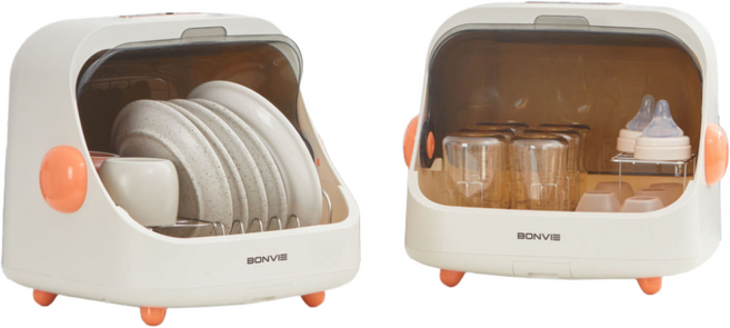 BONVIE 본비 UV살균 식기건조기 유아용건조대 젖병건조대 세트 BV-101, UV살균 식기건조기+유아용 건조대