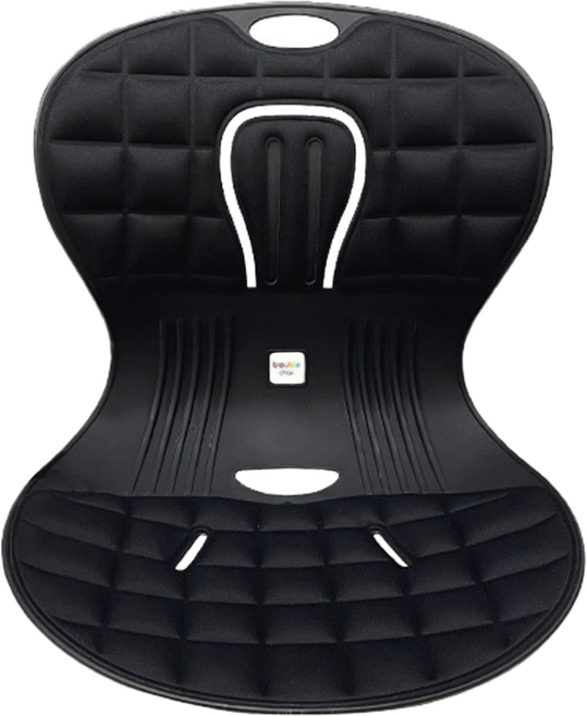 트러블체어 자세교정 좌식의자 허리건강 등받이 의자 행사, 블랙 1개, 1개