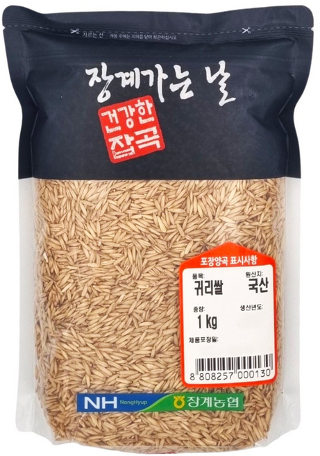 [농협] [25년산] 장수 장계농협 국산 귀리, 1개, 1kg