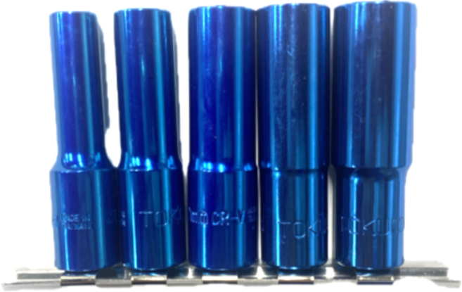 도쿠 3/8 자석 롱 복스알 핸드 소켓 세트 5PCS TOKU 72200S, 1세트