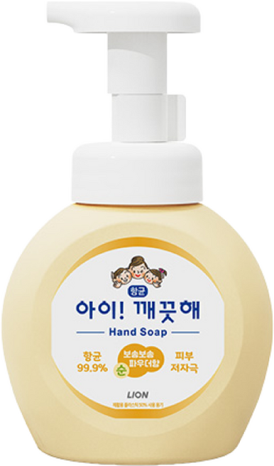 아이깨끗해 핸드워시 순 보송보송 파우더향, 250ml, 16개