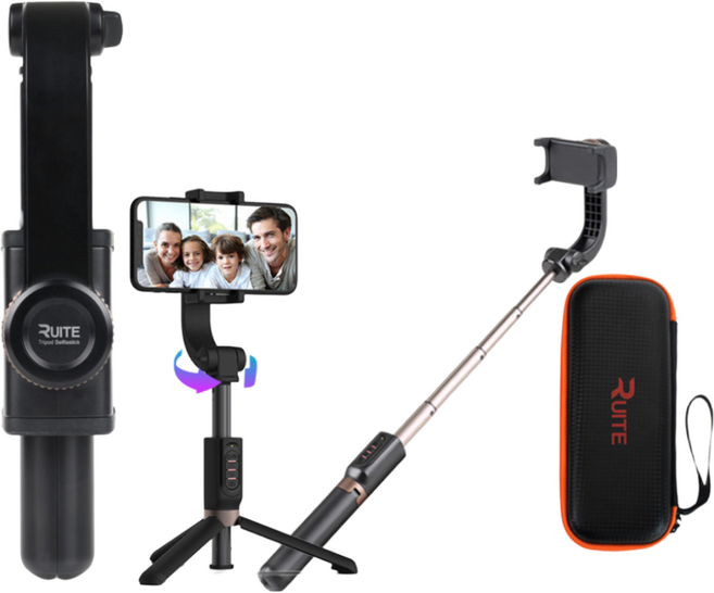 하안스 [정품] 루이트 7세대 블루투스 짐벌 알루미늄 셀카봉 촬영 사진 방송 삼각대, HANS/RT-JS7