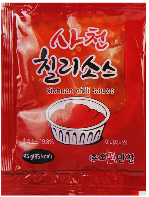일회용소스 사천칠리소스 45gx50ea 미니 개별소포장, 45g