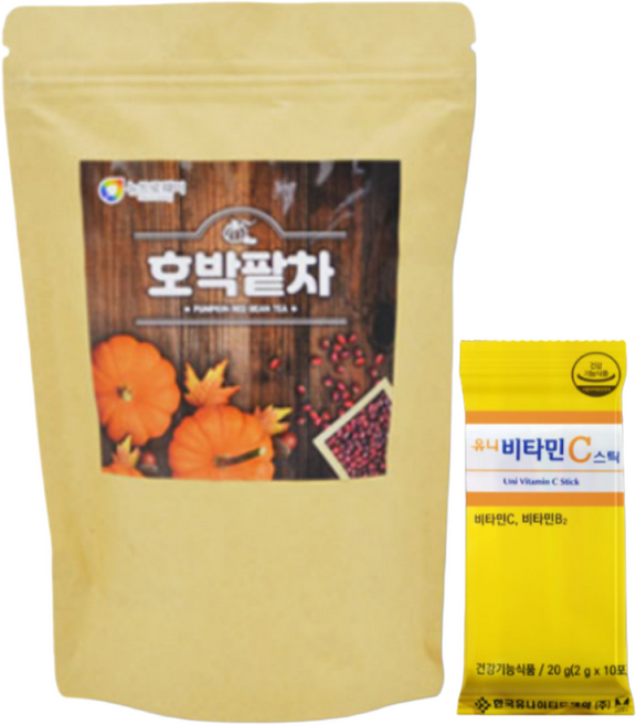 림프순환차 카페인대체 호박팥차물대신 겨울에먹는차 호박티 호박팥차, 1.5g, 60개입, 1개