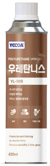 영일 YL-509 우레탄니스 고광택 투명, 1개